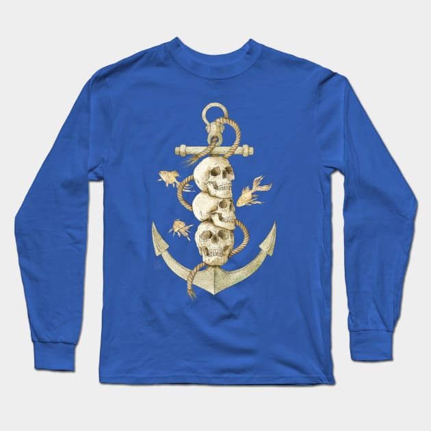 Anchor Long Sleeve T-Shirt by mikekoubou